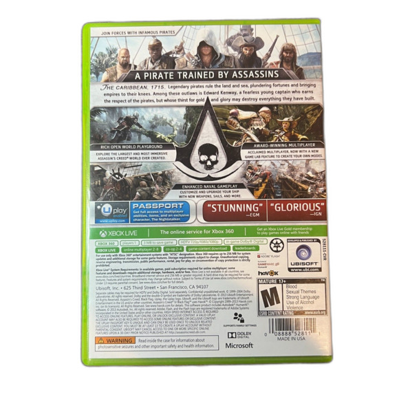Assassin's Creed IV: Black Flag (Xbox 360, 2013) Tested Working 2 Disc No Manual - Picture 2 of 3